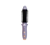 Brosse ronde chauffante sans fil pour voyage, mini boucleur thermique pour cheveux courts, rechargeable par USB, petit volume de barillet, brosse de coiffure chauffante pour hommes (Purple, One Size)