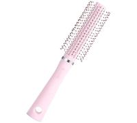 Brosse Ronde Coiffante ABS Rose pour Brushing Lissant et Volume | Finitions de Coupe, Voyage et Frange, Dots Lisses, des Frisottis