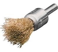 Brosse ronde D.17mm épaisseur de fil 0,20mm MS ondulée 20000min-¹ 10 LESSMANN 452541