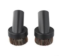 Brosse ronde en crin de cheval compatible avec plusieurs aspirateurs, y compris pour les variantes Numatic à une taille d'ouverture intérieure de 32 mm