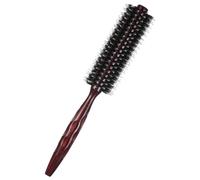 Brosse ronde en poils de sanglier avec manche en bois naturel pour le séchage par soufflage, corps droit moyen pour lisser les cheveux, ajouter de la brillance, réduire les frisottis Style 1