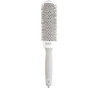 Olivia Garden – Brosse ronde Expert Blowout Speed – Ø 35 mm – Céramique + Ion – Blanc et gris