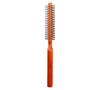 Brosse ronde - Peigne à friser portable à brosse ronde | Peigne à friser rond avec manche en bois et poils en nylon | brosse à barbe ronde la plus fine, brosse à cheveux antidérapante pour le séc
