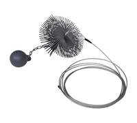 Brosse Ronde pour Cheminée Dia.25 cm Brosse Métallique pour Cheminée vidaXL