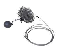 Brosse Ronde pour Cheminée Dia.25 cm Brosse Métallique pour Cheminée vidaXL