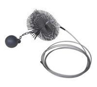 Brosse Ronde pour Cheminée Dia.25 cm Brosse Métallique pour Cheminée vidaXL