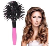 Brosse ronde pour cheveux, 3D Bomb Curl, brosse cheveux bounce curl brosse, Curl Defining Brush, peigne pour cheveux mouillés et secs