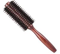 Brosse ronde pour le séchage, Brosse à cheveux ronde en poils de sanglier, Poils en Nylon à Rouleau pour Frange, Cheveux Fins, Curling, Pour sécher, coiffer, bouclé(Medium)