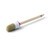 BROSSE RONDE Soies Blanches, virole PL N°12