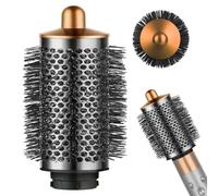 Brosse ronde volume pour accessoires Dyson Airwrap, grande brosse ronde pour cheveux plats, mouchettes, accessoire de coiffeur (doré)