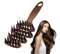 Brosse Ronde Volumisante à Soies de Sanglier, Brosse à Cheveux pour Brillant et Coiffage au Sèche-Cheveux, Brosse à Boucles pour Volume et Souplesse, pour Femmes et Hommes