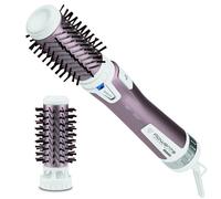 Brosse rotative à air chaud, Poils naturels, Enduit de kératine de cachemire, Protège les cheveux, 2 accessoires inclus, Brush Act