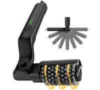 Brosse rotative électrique pour barbecue extérieur, sans fil et rechargeable, réglable à 180 °, rotation à 360 °, outils de nettoyage automatiques en acier inoxydable pour barbecue en plein air