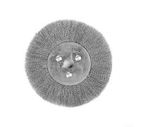 Brosse rotative en acier inoxydable pour meuleuse d'établi 150 mm pour enlever la rouille, ébavurer les bords et préparer les surfaces avant de peindre ou de galvanoplastie