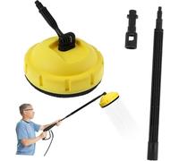 Brosse Rotative Karcher,Accessoire Nettoyeur Haute Pression pour Karcher K1 K2 K3 K4 K5 K7,Nettoyeur de Surface avec Manche Télescopique pour Terrasse & Sol,Brosse de Nettoyage