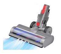 Brosse Rotative Motorisée Électrique Turbo Compatible pour DysonV6 V8 V8 V10 V11 V15 Dégagement Rapide avec Rouleau et Lumière LED