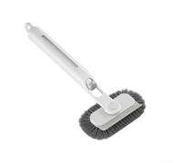 Brosse rotative multifonction avec poignée ergonomique et bord grattoir en silicone pour un contrôle constant lors du nettoyage humide ou sec