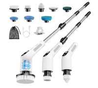 Brosse Rotative Nettoyage Electrique, Rechargeable Brosse Nettoyage Salle de Bain, 2 Vitesses réglables,pour Salle de Bain, Cuisine, Carrelage et Sol