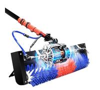 Brosse Rotative pour Panneaux Solaires 7,5m, Double Alimentation, Perche Télescopique de 24 Pieds, Solution Ultime pour Un Entretien Flexible de Toute Installation Photovoltaïque
