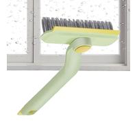 Brosse rotative pour suceur plat | Brosses de nettoyage à poils durs | Brosse de sol à long manche avec pince à épiler - Brosse de nettoyage à poils rigides pour salle de bain, cuisine, toilettes