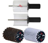 Brosse rotative RaceWax en nylon et crin de cheval Set Brosse rotative 100mm Brosse rotative Speed Stick