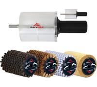 Brosse rotative RaceWax liège nylon crin de cheval cuivre Brosse rotative 100mm Stick
