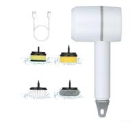 Brosse rotative sans fil avec autonomie de 90 minutes et six têtes de brosse pour un nettoyage multiple dans la cuisine, la salle de bain, les sols et les meubles d'extérieur