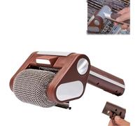 Brosse rotative sans poils avec LED, sans fil et rechargeable, rouleau électrique en acier inoxydable 304 qui élimine les aliments brûlés, pas de poils, pas de préchauffage, 350 tr/min, pour barbecue
