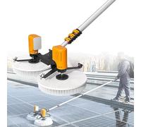 Brosse Rotative TéLescopique Pour Panneau Solaire, Moteur Sans Balai, Robot De Nettoyage De Panneau PhotovoltaïQue, Avec 4 Ports De PulvéRisation D'Eau, Nettoyage Par Rideau D'Eau ,B-7.5M/24.6Ft