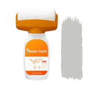 Brosse roulante 2 en 1 à base d'eau inodore pour réparation murale - Blanc - Convient pour cuisine, chambre, salon et rénovation