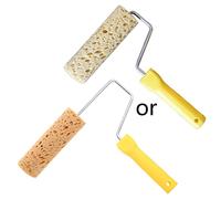 Brosse rouleau éponge pratique en forme d'algues 4/6 pouces, motif artistique, décoration d'intérieur, diamètre 4,8 cm, outils de peinture
