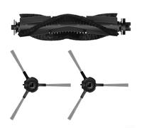 Brosse rouleau et brosses latérales doubles conçues pour Airzeen R7 J10 et pour aspirateurs robots Laresar P10 pour améliorer le nettoyage des coins et des bords