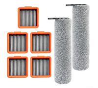 Brosse rouleau et filtre HEPA - Pièces de rechange pour aspirateur Uwant D5/D5 Pro/D100/A60/V8/V10 (B)