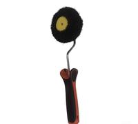 Brosse rouleau pour coins et bords intérieurs serrés compatible avec les peintures standard et les composés de joints (manche court)