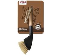 SPADO - Brosse Nettoyage Pour Sanitaires - Idéale Joints, Angles et Recoins - En Bois de Bambou Durable - Fabrication Française