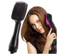 Brosse séchante volumisante 2 en 1, sèche-cheveux + lisseur, cheveux mouillés/sec Label