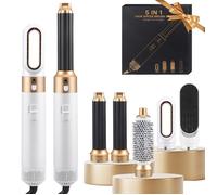 Brosse Sèche-cheveux 5 en 1 Styler, Professionnel Ionique avec 3 Réglages de Chaleur, pour Volumiser, Lisser, Boucler