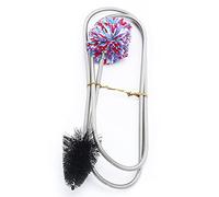 Brosse serpent à alésage pour saxophone | Nettoyant pour embout flexible pour trompette/cornet/trompette de poche | Brosse en nylon de 90 cm avec pointe en métal pour l'entretien