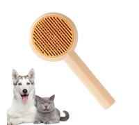 Brosse Slicker Auto-Nettoyante Pour Chien - Peigne Doux de Nettoyage pour Chien - Peigne De Massage Portable, Accessoire De Toilettage Pour Les Animaux De Compagnie Comme Chaton, Hamster Et Lapin
