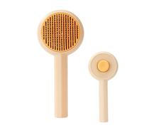 Brosse Slicker Auto-Nettoyante Pour Chien - Peigne Massant Démêloir Doux pour Chats | Peigne De Massage Portable, Accessoire De Toilettage Pour Les Animaux De Compagnie Comme Chaton, Hamster Et Lapin