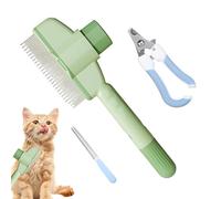 Brosse Slicker pour Chats - Peigne de Toilettage pour Pelage de Chaton | Brosse Antidérapante Douce Avec Bouton de Dégagement Pour Chiens et Chats à Poils Courts
