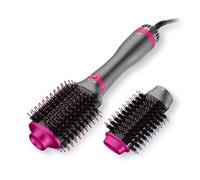 Brosse Soufflante 2 en 1-1200W Brosse à Air Chaud pour Sécher/Lisser/Coiffer/Volume-3 Vitesse-3 Température-72/55 mm Brosse