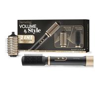 Brosse soufflante 2-en-1 - SAINT ALGUE - Demeliss Volume & Style - 1000 W - 3 températures - Noir / Or