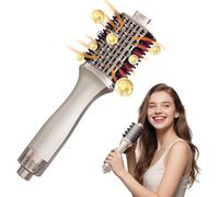 Brosse Soufflante 3 en 1, Brosse à Air Chaud avec 3 Vitesses, Brosse Rotative à Air Chaud, Ionique Brosse Chauffante pour sécher, Apporter du Volume, Lisser et Mettre en Forme