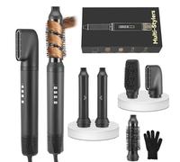 Brosse Soufflante 5 en 1 Air Styler avec Vent Froid, Seche Cheveux 5-en-1 Boucleur a Cheveux, 1200W Air Styler Brosse Soufflante Rotative,30mm Air Curl Outil de Sèche - Cheveux