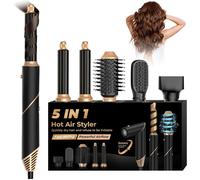 Brosse Soufflante 5 En 1 Airstyler Ionique Sèche Cheveux Brosse Chauffante Brushing Boucleur Lisseur Cheveux Peigne Chauffant Hair