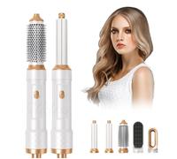 Brosse Soufflante 5 en 1 Ionique Sèche Cheveux Brosse Chauffante Brushing Boucleur a Cheveux Peigne Chauffant Lisseur Cheveux,