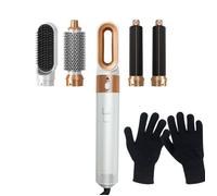 Brosse Soufflante 5-en-1 Multifonction, Sèche-Cheveux, Lisseur, Boucleur Automatique, 1000W, 3 Niveaux de Chaleur