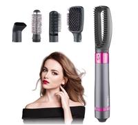 Brosse Soufflante 5 en 1 Nova- Gris - Chauffante Multifonctionnelle - 2 Niveaux de Température