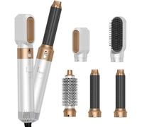 Brosse Soufflante 5 En 1 ¿ Styler Multifonction Professionnel,Fer À Boucler Automatique & Lisseur,Brosse Chauffante Pour Volume,Boucles & Lissage
